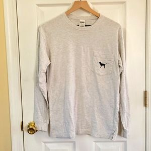 PINK Women's Long Sleeve Tee with pocket